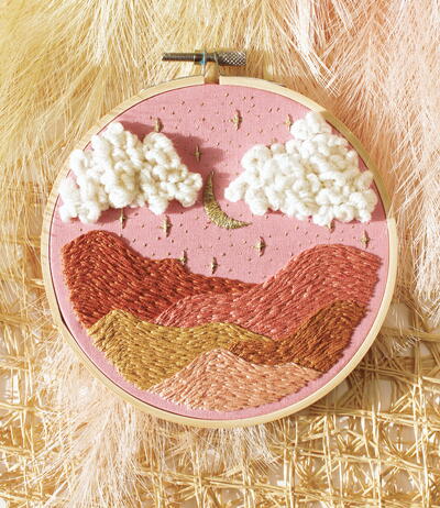 Warm Desert Embroidery Design