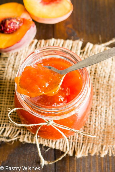 Peach Jam Without Pectin