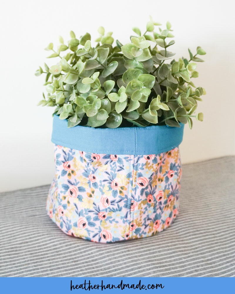 Free Fabric Basket Sewing Pattern | AllFreeSewing.com