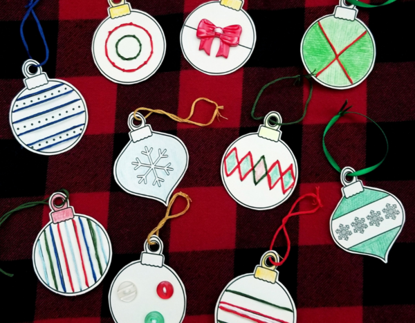 Paper Christmas Baubles PDFs