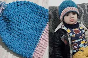 Making Crochet Handmade Baby Beanie Hat/cap Fast Easy Free Pattern