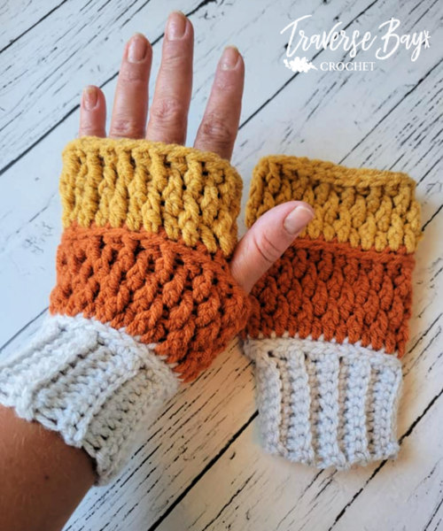 Tri Alpine Fingerless Mittens