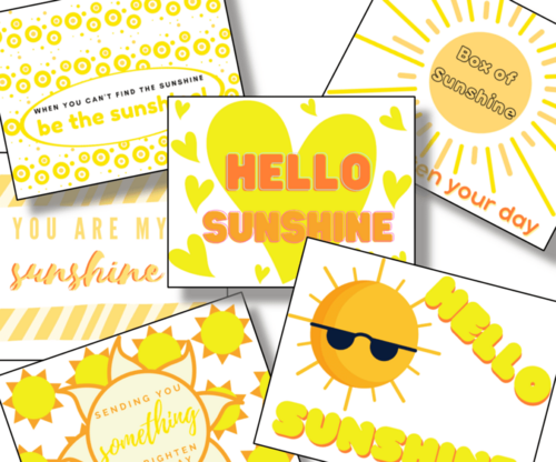 Free Box Of Sunshine Printable