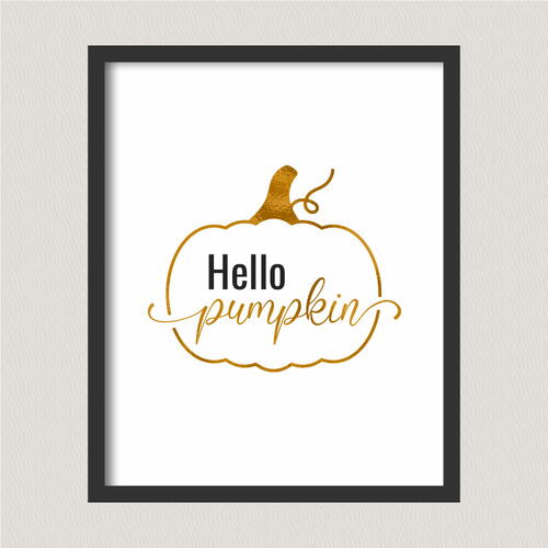 Hello Pumpkin Wall Art