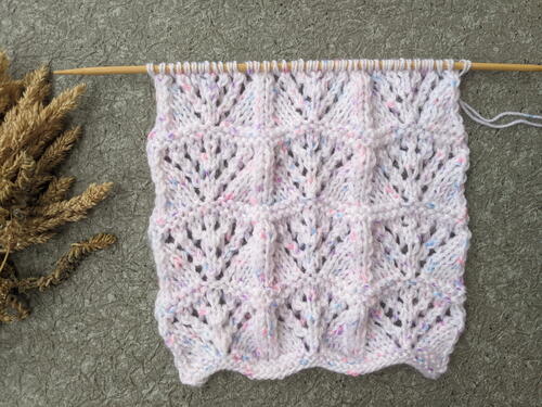 Triangles Lace Knit Stitch