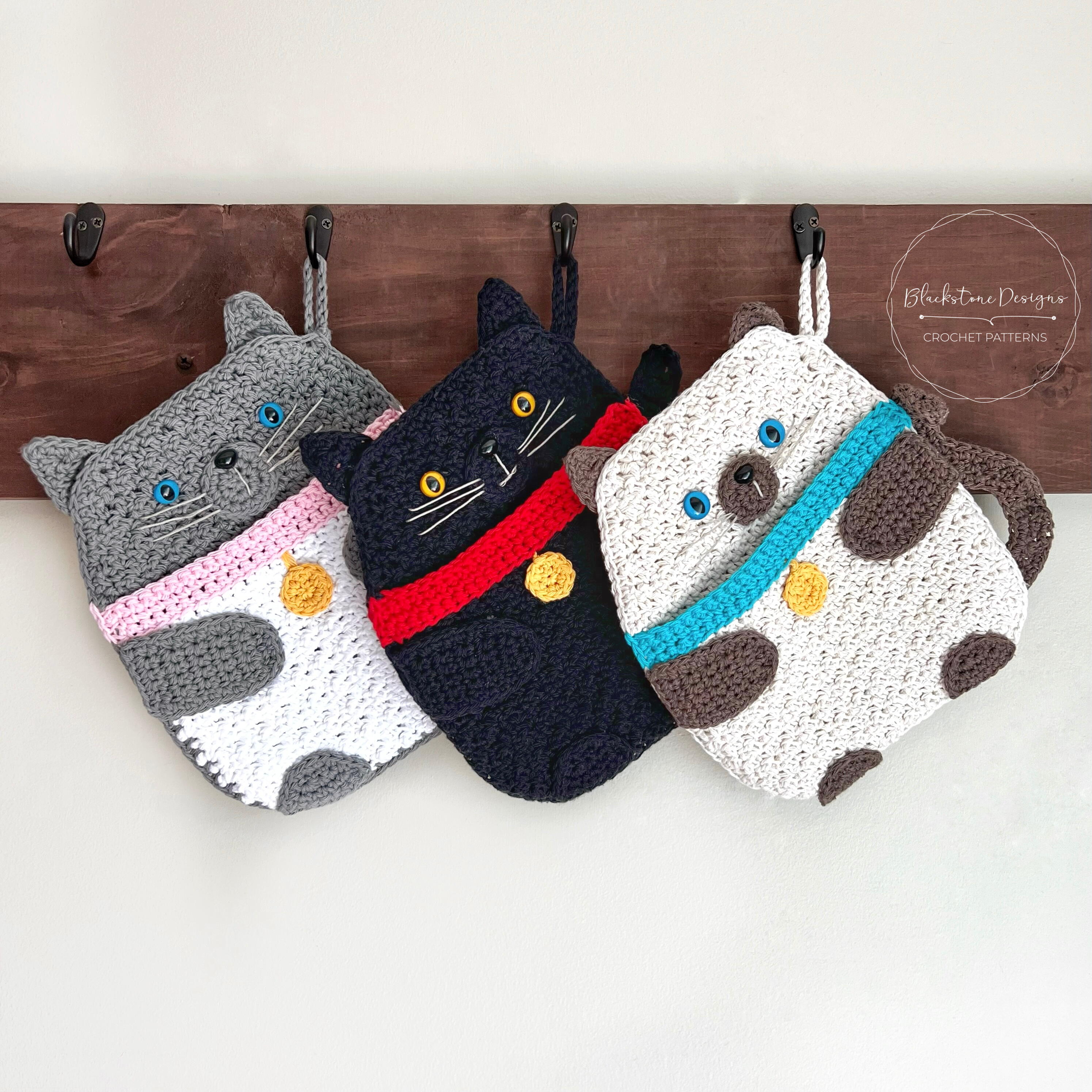 Cat Pot Hoder Kitty Cat Pot Holder | DIYIdeaCenter.com
