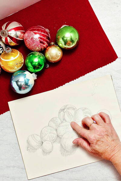 How To Draw Christmas Ornaments