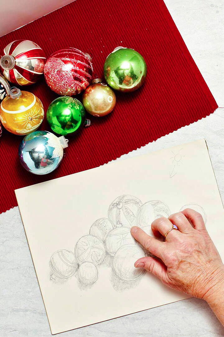 How To Draw Christmas Ornaments AllFreeHolidayCrafts.com