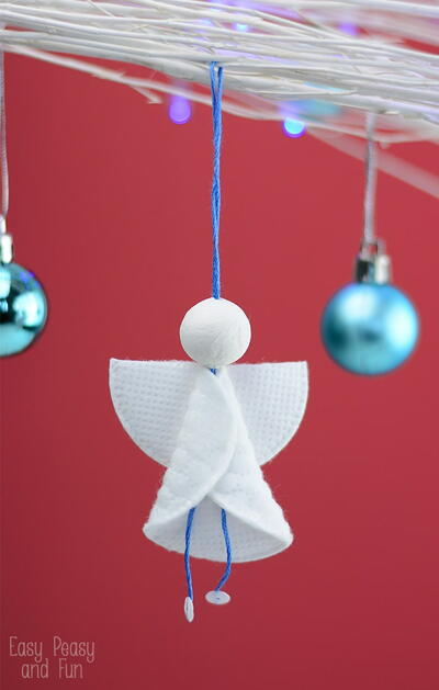 Cotton Rounds Angel Ornaments