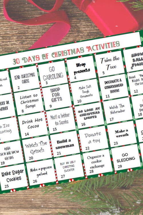 30 Days Of Family Christmas Activities