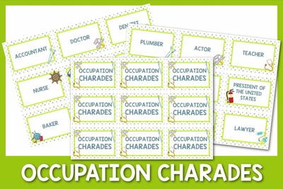 100 Occupation Charades Ideas + Downloadable Cards
