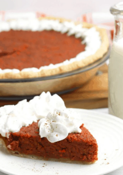 Mock Pumpkin Pie Made With Carrots