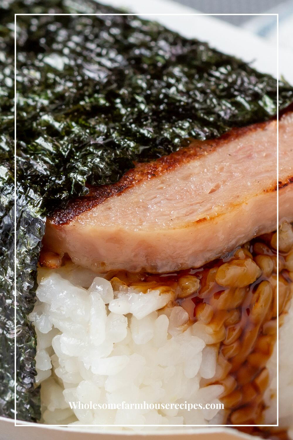 How To Make Spam Musubi With Teriyaki Sauce | FaveSouthernRecipes.com