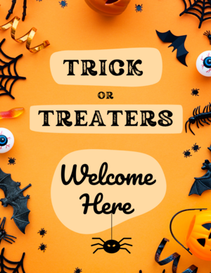 Free Printable Trick Or Treat Door Signs For Halloween | AllFreeKidsCrafts.com Free Printable Trick Or Treat Door Signs For Halloween | AllFreeKidsCrafts.com