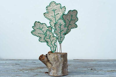 Paper Fall Oak Leaf Decoration