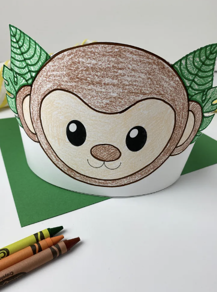 Printable Monkey Headband