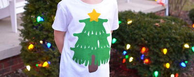 Handprint Christmas Tree T-shirt