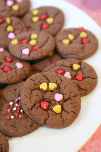 Valentine Cake Mix Sugar Cookies