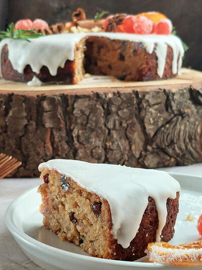 Easy Christmas Fruit Cake (no Eggs-no Butter)