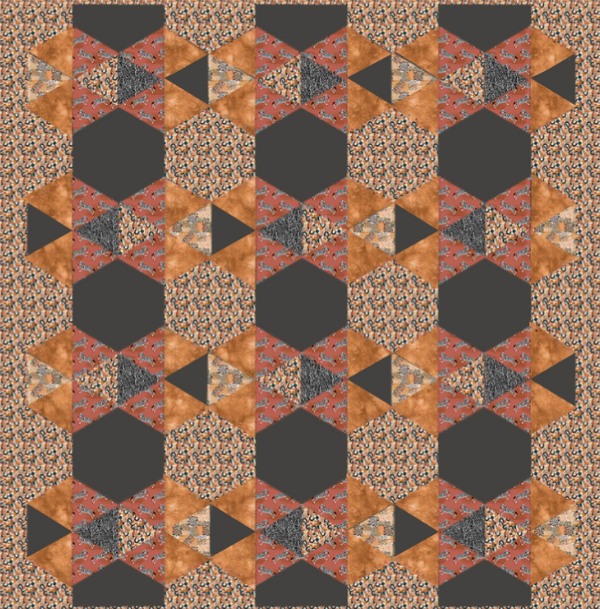 Seasonal Safari Hexi Quilt Pattern Free