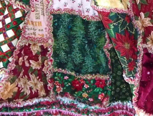 How To Make A Christmas Rag Quilt Fast