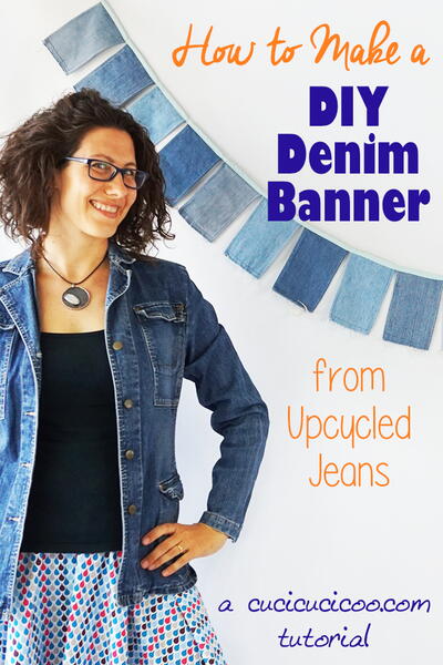 Diy Denim Banner From Jeans