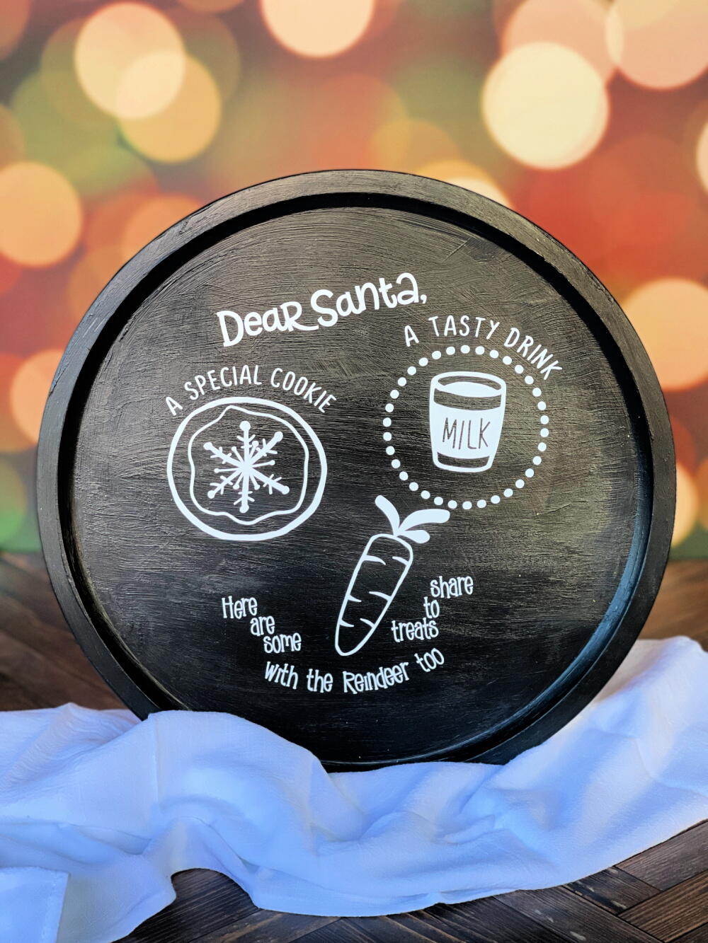 SANTA'S COOKIE PLATTER W/ CUTTERS