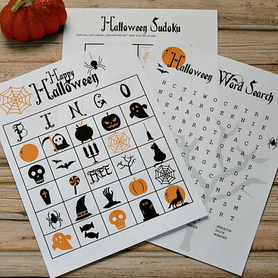 Printable Halloween Activities For Kids