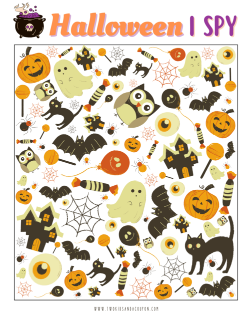 Free Printable Halloween I Spy Game