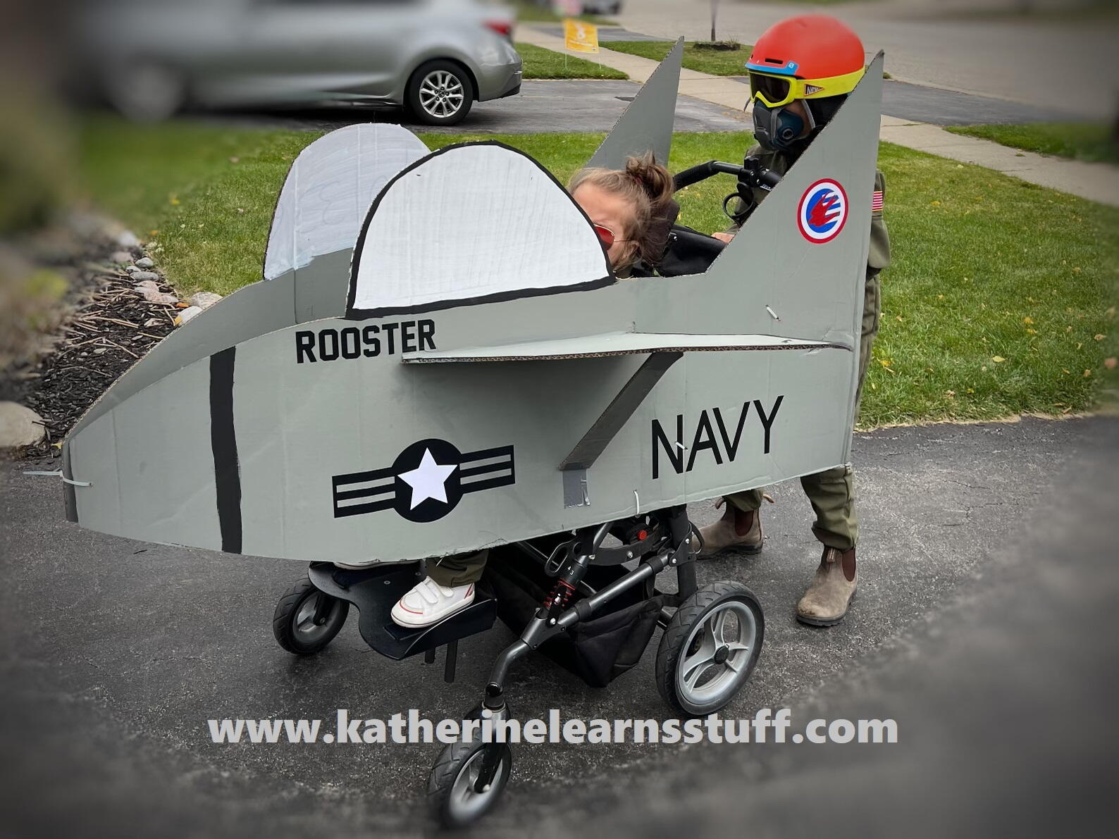 Fighter Jet Wheelchair Costume | AllFreeHolidayCrafts.com