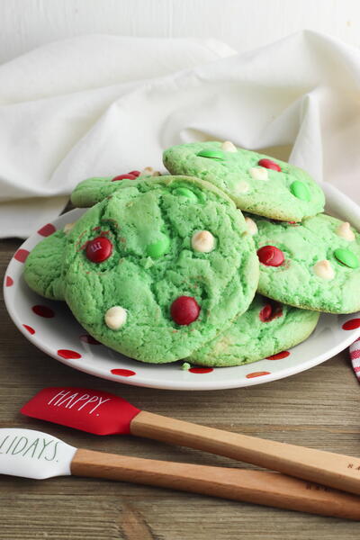 Christmas Cake Mix Cookies