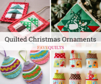 20+ Quilted Christmas Ornaments (Free Patterns)