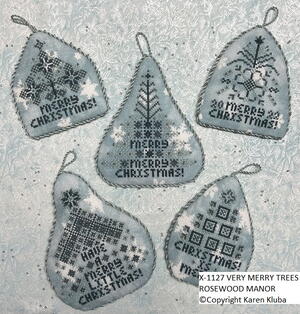Very Merry Trees Cross-Stitch Pattern and Fabric Giveaway