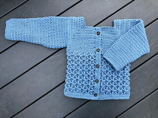 Crochet Textured Baby Cardigan