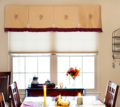 Embroidered Box Curtains