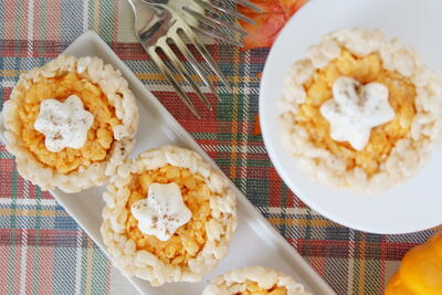 Pumpkin Pie Rice Krispie Treats