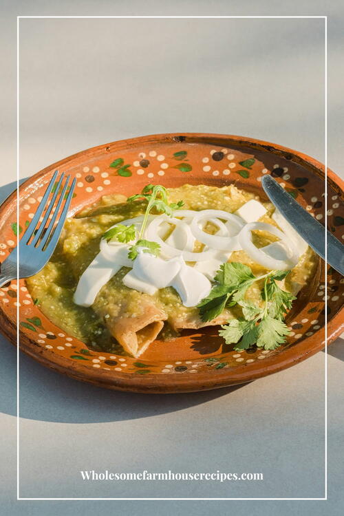 Green Enchiladas With Chicken Recipe