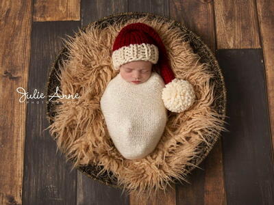 Christmas Stocking Cap Santa Hat Toque Baby Children