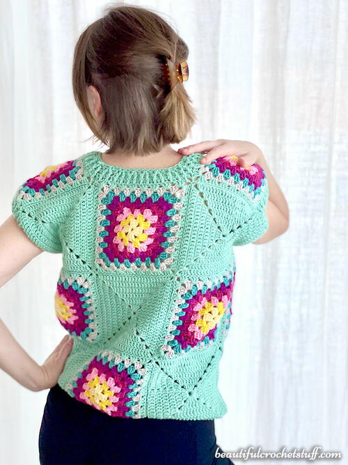 Easy Granny Square Vest - Free Crochet Pattern » Make & Do Crew