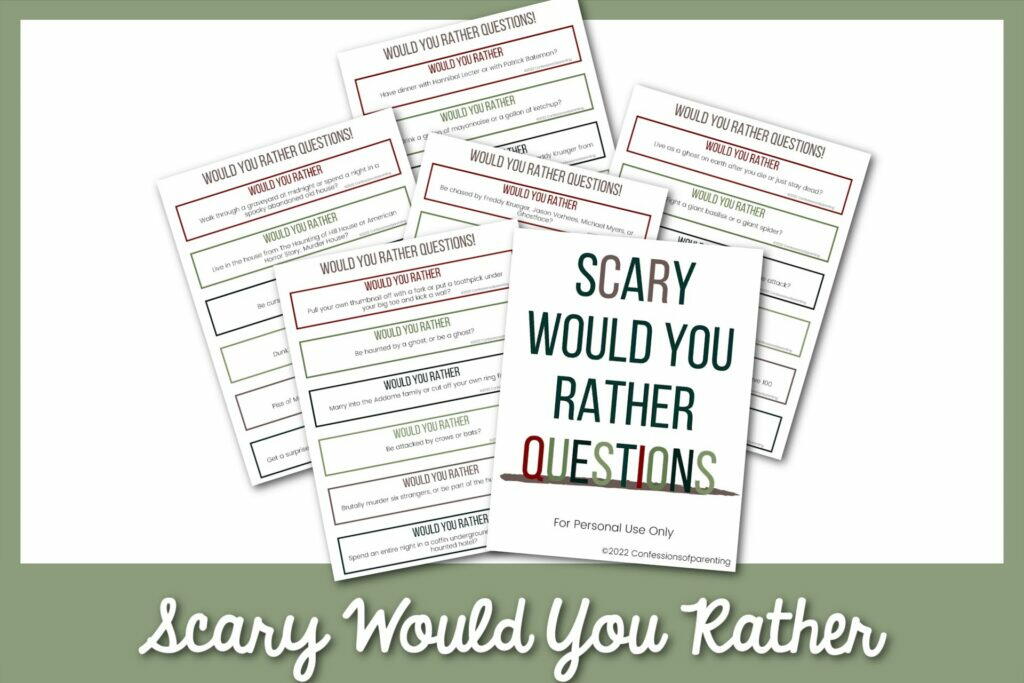 Spooky Rhetorical Questions 100+ Scary Would You Rather Questions You’ll Love | FaveCrafts.com