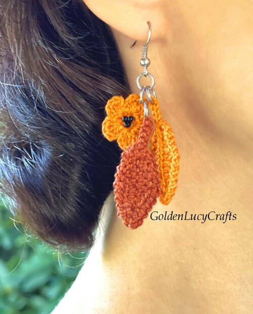Crochet Fall Earrings