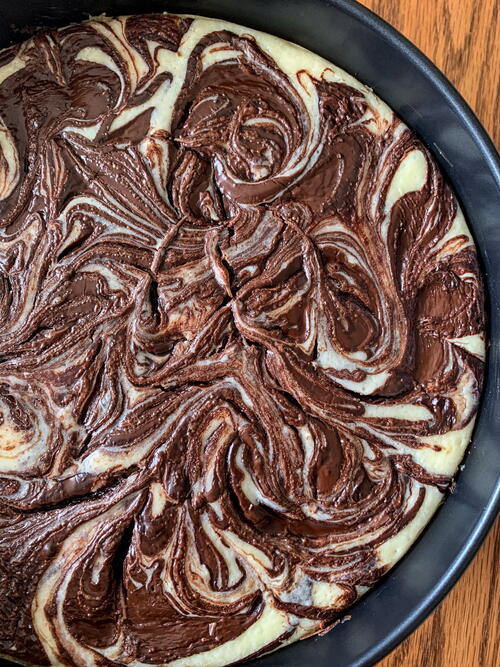 Chocolate Swirl Cheesecake