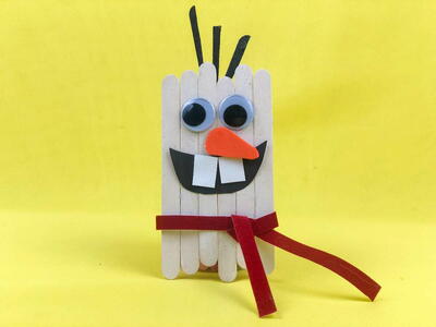 Cute Olaf Inspired Snowman Craft 
