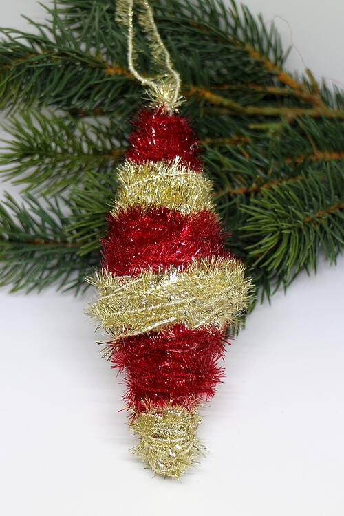 Egg Carton Christmas Tree Ornament