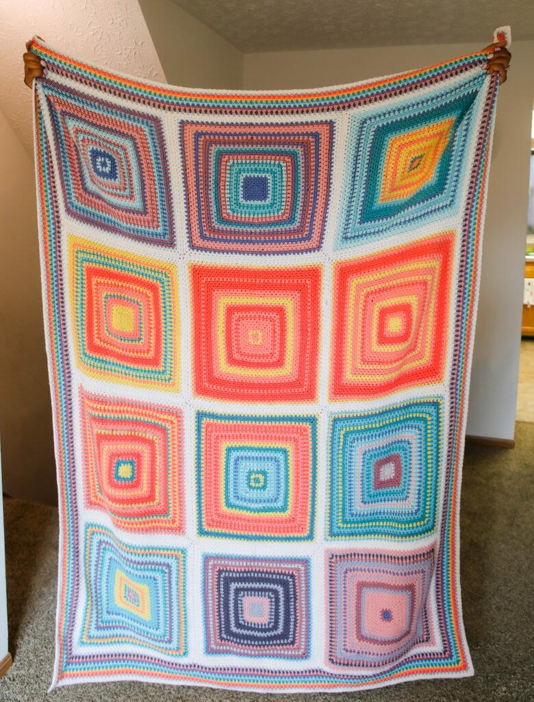 Linen Square Temperature Blanket FaveCrafts linen-square-temperature-blanket-favecrafts