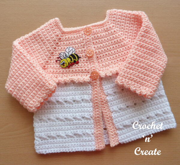 Criss Cross Baby Matinee Coat 