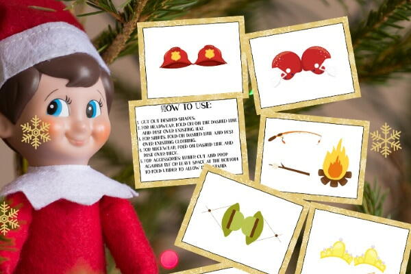 Elf On The Shelf Printable Props (no Special Supplies Needed)