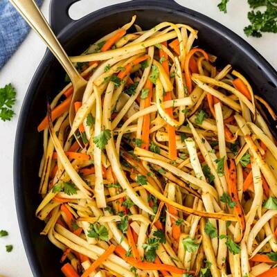 Pan-fried Carrot And Parsnip Recipe