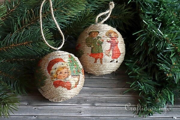 Nostalgic Victorian Style Christmas Ornaments