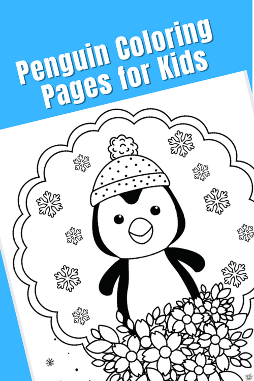 Cute And Friendly Penguin Coloring Pages